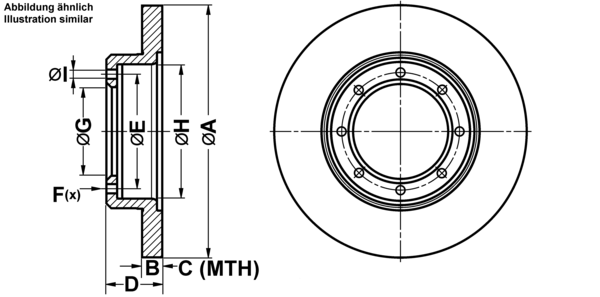 ATE Bremseskive 24011801531 fuld 302mm 18mm for VAUXHALL NISSAN RENAULT