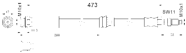 ATE Bremseslange 24514104733 for FORD MAZDA