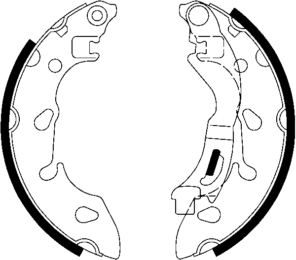 ATE Bremsebakkesæt 03013705062 for FORD FIAT