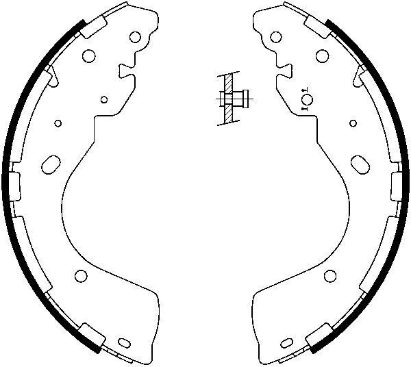 ATE Bremsebakkesæt 03013705192 for FORD NISSAN RENAULT