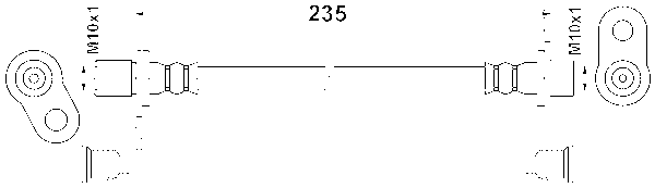 ATE Bremseslange 24524702363 for MITSUBISHI