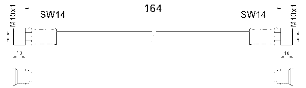 ATE Bremseslange 24520101643 for VAG