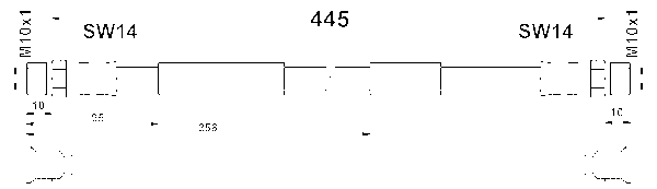 ATE Bremseslange 24522404403 for VAG