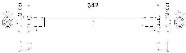 ATE Bremseslange 24523703423 for MERCEDES-BENZ