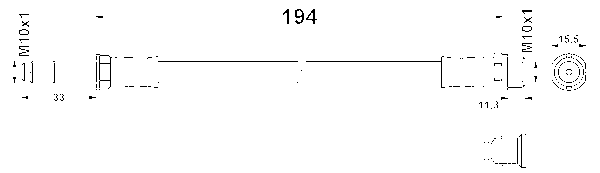 ATE Bremseslange 24514001943 for VAG