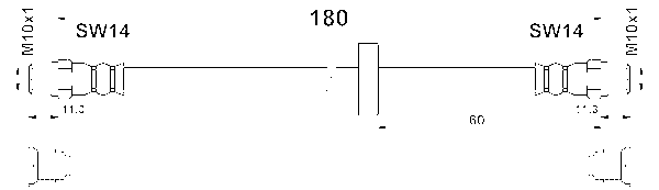 ATE Bremseslange 24520401803 for VAG