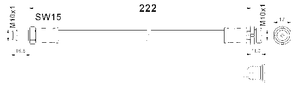 ATE Bremseslange 24514002223 for FORD