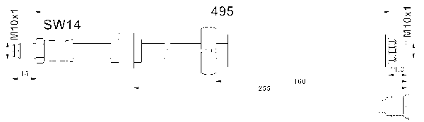 ATE Bremseslange 24511104963 for PEUGEOT