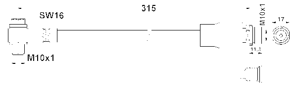 ATE Bremseslange 24516403173 for FORD