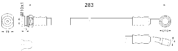 ATE Bremseslange 24529103453 for SUZUKI