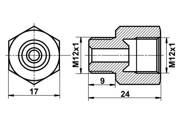 ATE Adapter, bremserør 03.3510-7900.1