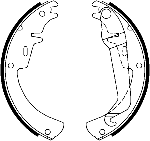 ATE Bremsebakkesæt 03.0137-0108.2 for VAUXHALL