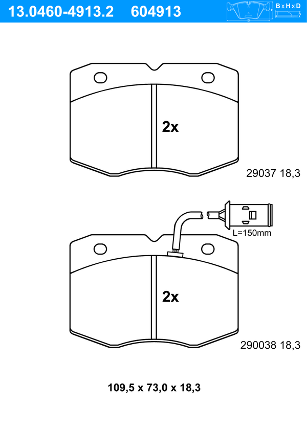 ATE 13.0460-4913.2 for IVECO