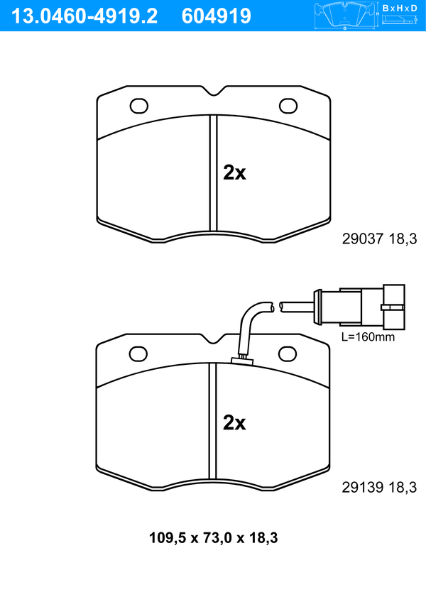 ATE 13.0460-4919.2 for IVECO