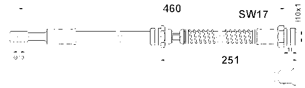ATE Bremseslange 24524804613 for VOLVO MITSUBISHI