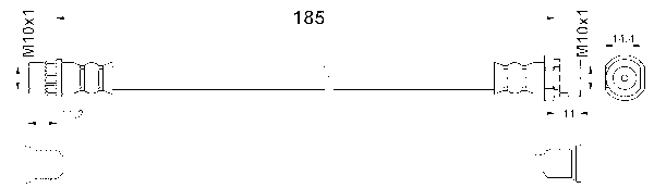 ATE Bremseslange 24525101853 for RENAULT