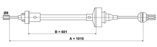 ATE Koblingskabel 24372810052 for RENAULT