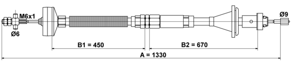 ATE Koblingskabel 24372810152 for RENAULT