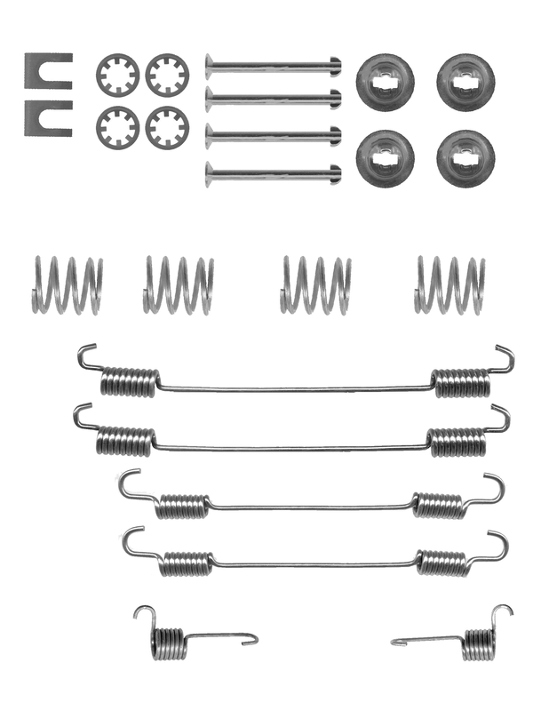 ATE Tilbehørssæt, bremsebakker 03013792282 for PEUGEOT MERCEDES-BENZ NISSAN DACIA