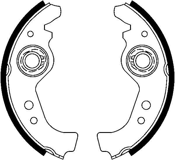 ATE Bremsebakkesæt 03013700152 for FIAT SEAT