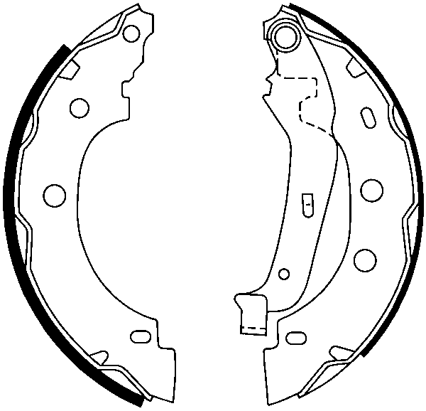 ATE Bremsebakkesæt 03013703502 for NISSAN RENAULT