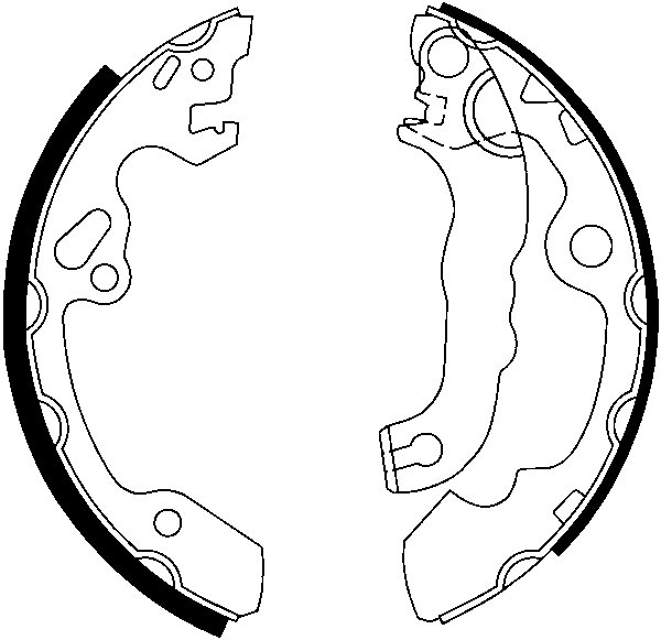 ATE Bremsebakkesæt 03013703562 for FORD