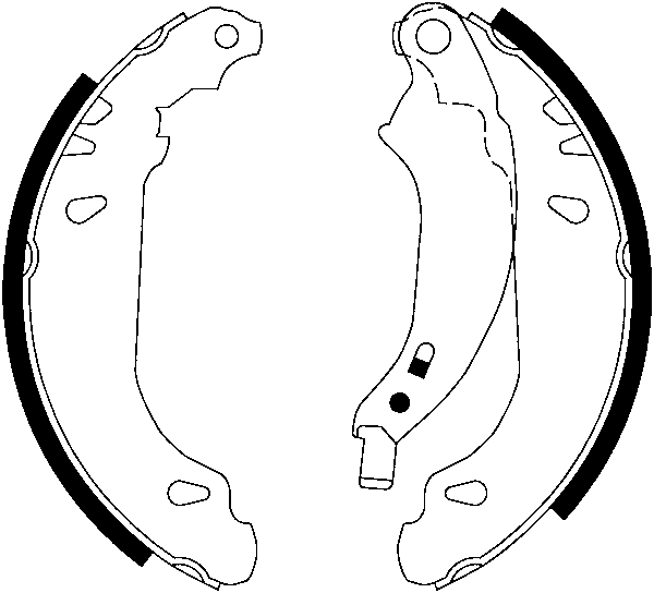 ATE Bremsebakkesæt 03013703582 for RENAULT DACIA