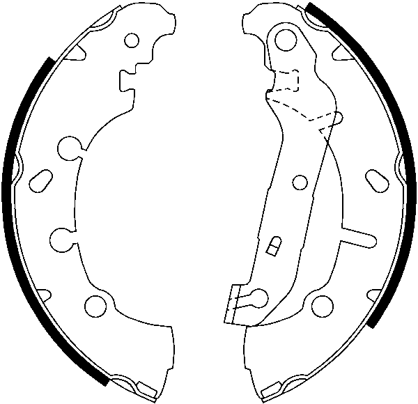 ATE Bremsebakkesæt 03013703942 for FORD MAZDA