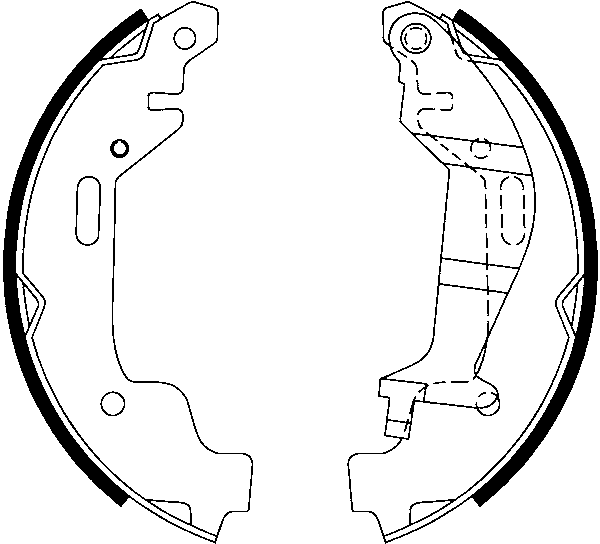 ATE Bremsebakkesæt 03013703992 for VAUXHALL
