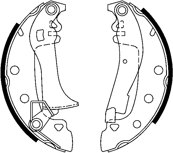 ATE Bremsebakkesæt 03.0137-0124.2 for TALBOT PEUGEOT RENAULT