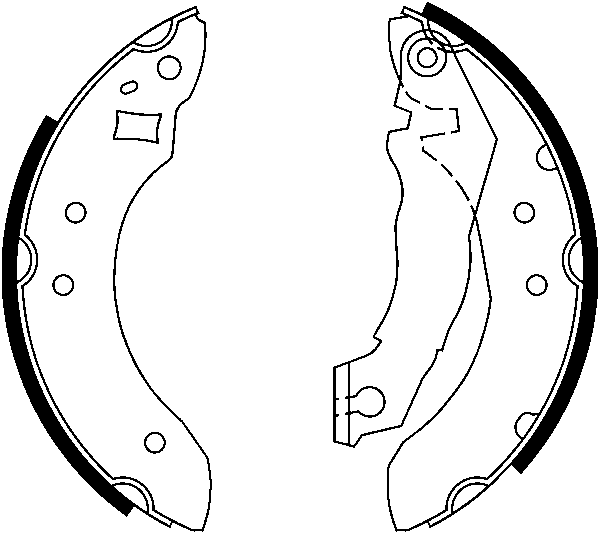 ATE Bremsebakkesæt 03013701382 for FORD