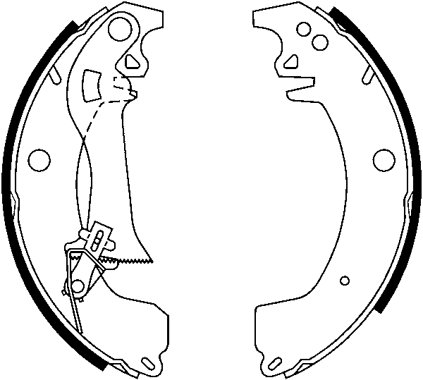 ATE Bremsebakkesæt 03.0137-0153.2 for VAUXHALL RENAULT