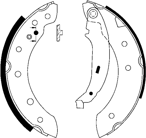 ATE Bremsebakkesæt 03013703122 for PEUGEOT DACIA RENAULT