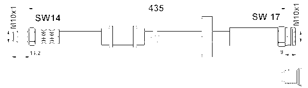 ATE Bremseslange 24511204363 for PEUGEOT FIAT CITROËN