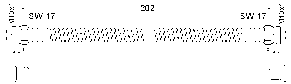 ATE Bremseslange 24522801953 for PEUGEOT CITROËN