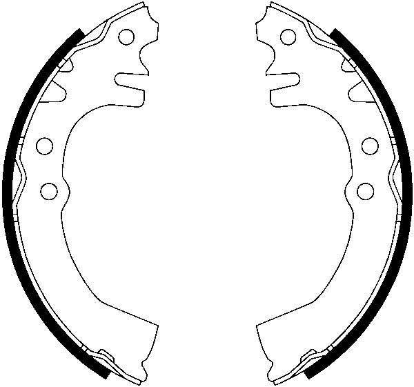 ATE Bremsebakkesæt 03013704042 for DAIHATSU