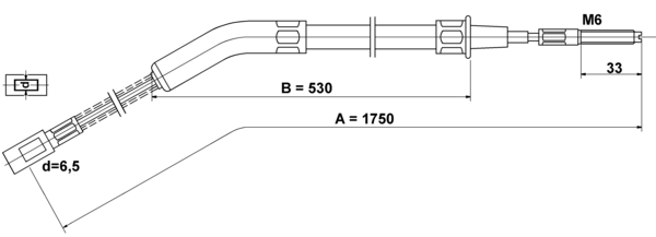 ATE Håndbremsekabel 24372701012 for VAG