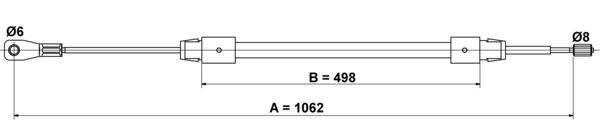 ATE Håndbremsekabel 24372704212 for MERCEDES-BENZ