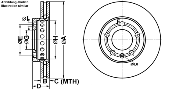 ATE Bremsesæt, skivebremser ijf1417228 foraksel ventileret 239mm 18mm for VAG SKODA