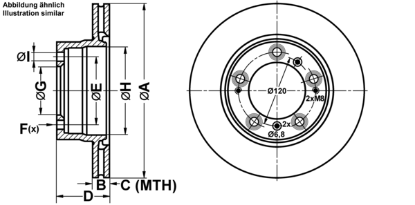 ATE Bremseskive 24012001761 ventileret 292mm 20mm for PORSCHE