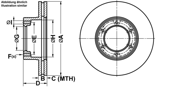 ATE Bremseskive 24.0124-0137.1 ventileret 278mm 24mm for RENAULT