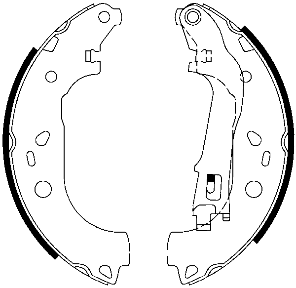 ATE Bremsebakkesæt 03013704572 for VAUXHALL FIAT