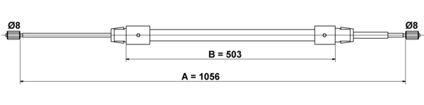 ATE Håndbremsekabel 24372704392 for MERCEDES-BENZ