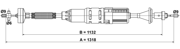 ATE Koblingskabel 24372810262 for RENAULT