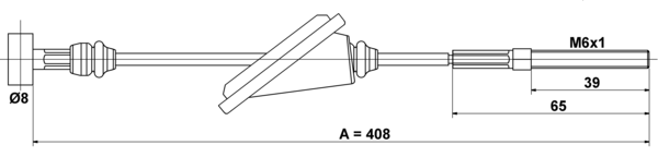 ATE Håndbremsekabel 24372719172 for TOYOTA