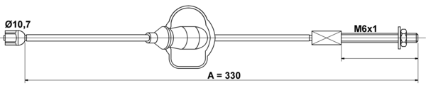 ATE Håndbremsekabel 24372706542 for FORD