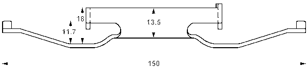 ATE Fjeder, bremsekaliper 11811601091 for BMW