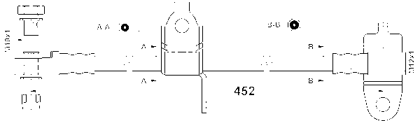 ATE Bremseslange 24529904523 for FORD