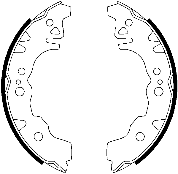 ATE Bremsebakkesæt 03013704892 for DAIHATSU
