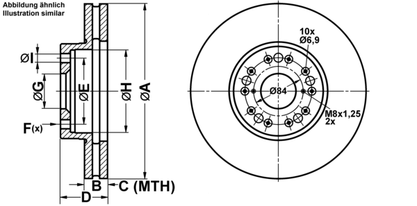 ATE Bremseskive 24013207011 ventileret 296mm 32mm for LEXUS
